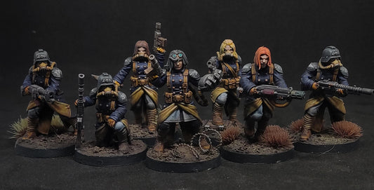 GrimGuard Sisters of War, Death Korps Proxy, Sci-Fi Wargames Miniatures by STATIONFORGE