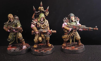 Corrupted Guard Nomads, Chaos Worshipper Sci-Fi Wargames Miniatures by STATIONFORGE, Corrupted Imperial Guard