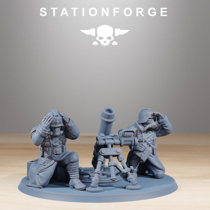 GrimGuard Battle Weapons, Heavy Weapons Team,  Imperial Guard Miniatures by STATIONFORGE