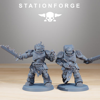 Socratis Doom Reapers, Modular Sci-Fi Marine warriors by STATIONFORGE, Grimdark Wargames Proxy