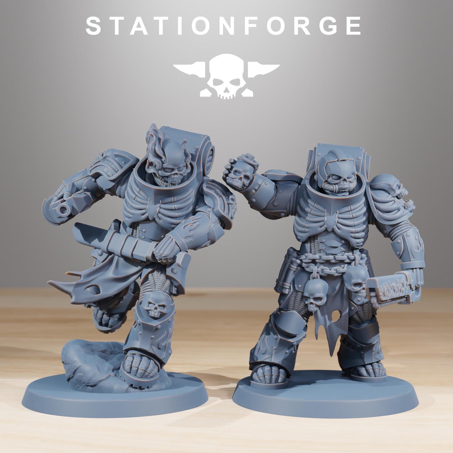 Socratis Doom Reapers, Modular Sci-Fi Marine warriors by STATIONFORGE, Grimdark Wargames Proxy