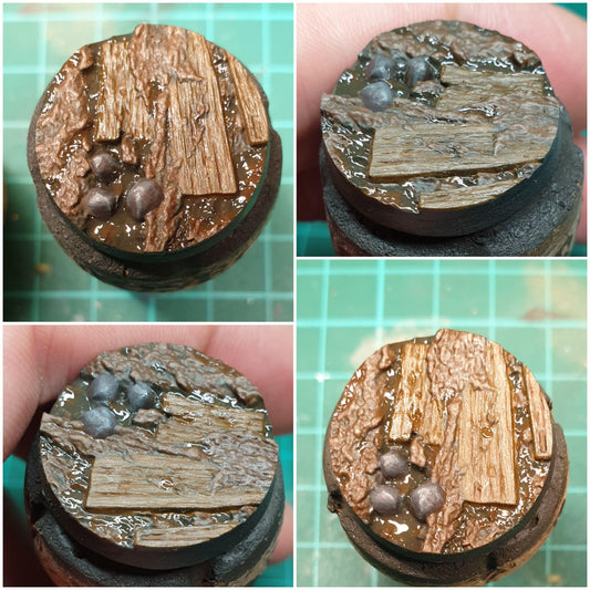 25mm Trench Bases and Toppers - Round Bases for use in Tabletop Wargames