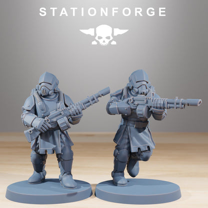 RoyalGuard Infantry Modular Set Miniatures by STATIONFORGE,  Imperial guard infantry regiment
