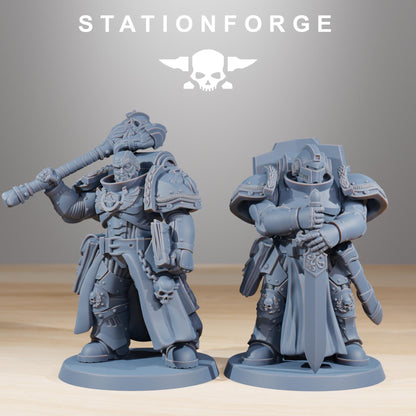 Socratis Knights, Modular Sci-Fi Marine warriors by STATIONFORGE, Grimdark Wargames Proxy
