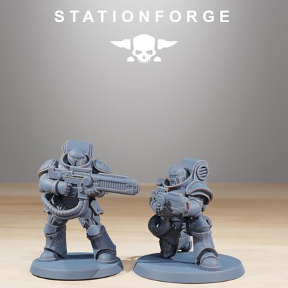 Socratis Exterminators, Modular Sci-Fi Marine warriors by STATIONFORGE, Grimdark Wargames Proxy