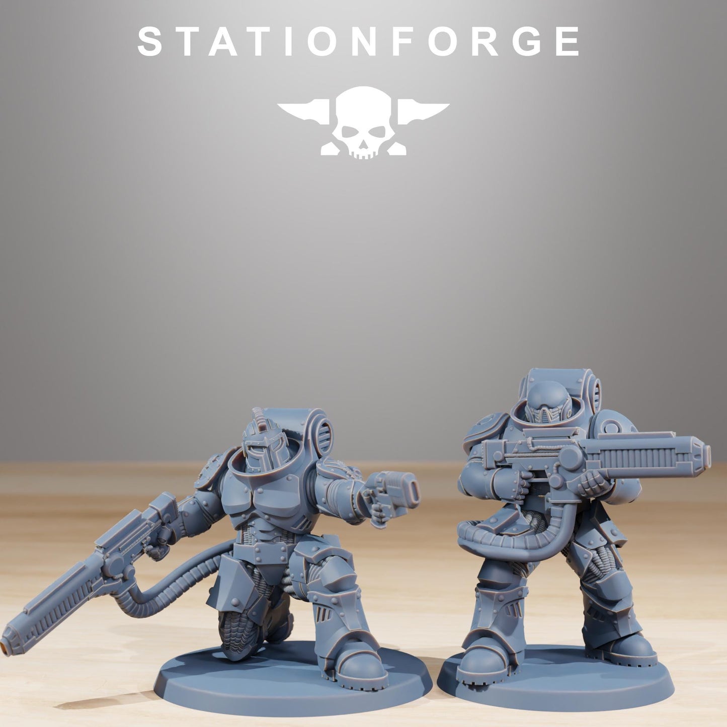 Socratis Exterminators, Modular Sci-Fi Marine warriors by STATIONFORGE, Grimdark Wargames Proxy