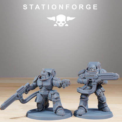 Socratis Exterminators, Modular Sci-Fi Marine warriors by STATIONFORGE, Grimdark Wargames Proxy
