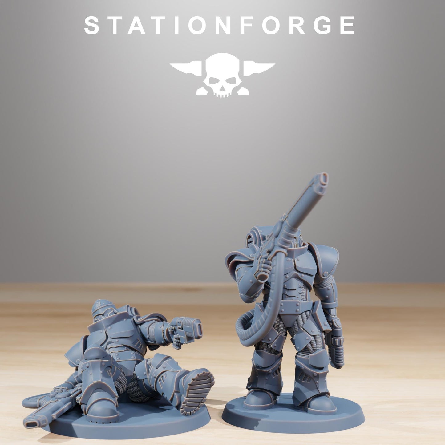 Socratis Exterminators, Modular Sci-Fi Marine warriors by STATIONFORGE, Grimdark Wargames Proxy