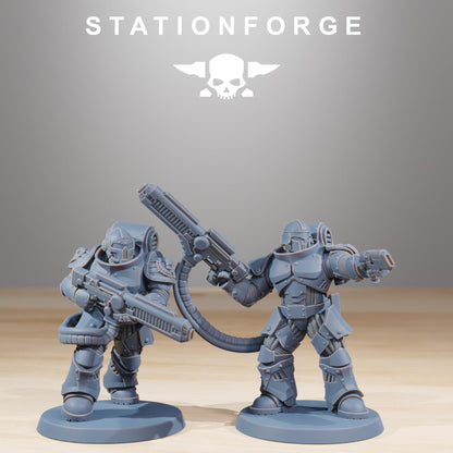 Socratis Exterminators, Modular Sci-Fi Marine warriors by STATIONFORGE, Grimdark Wargames Proxy