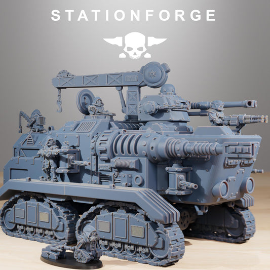 Scavenger Prospector, Space Techno-bots, modular Sci-Fi warriors by STATIONFORGE, Sci-Fi Wargames Cyber-themed Grimdark miniatures