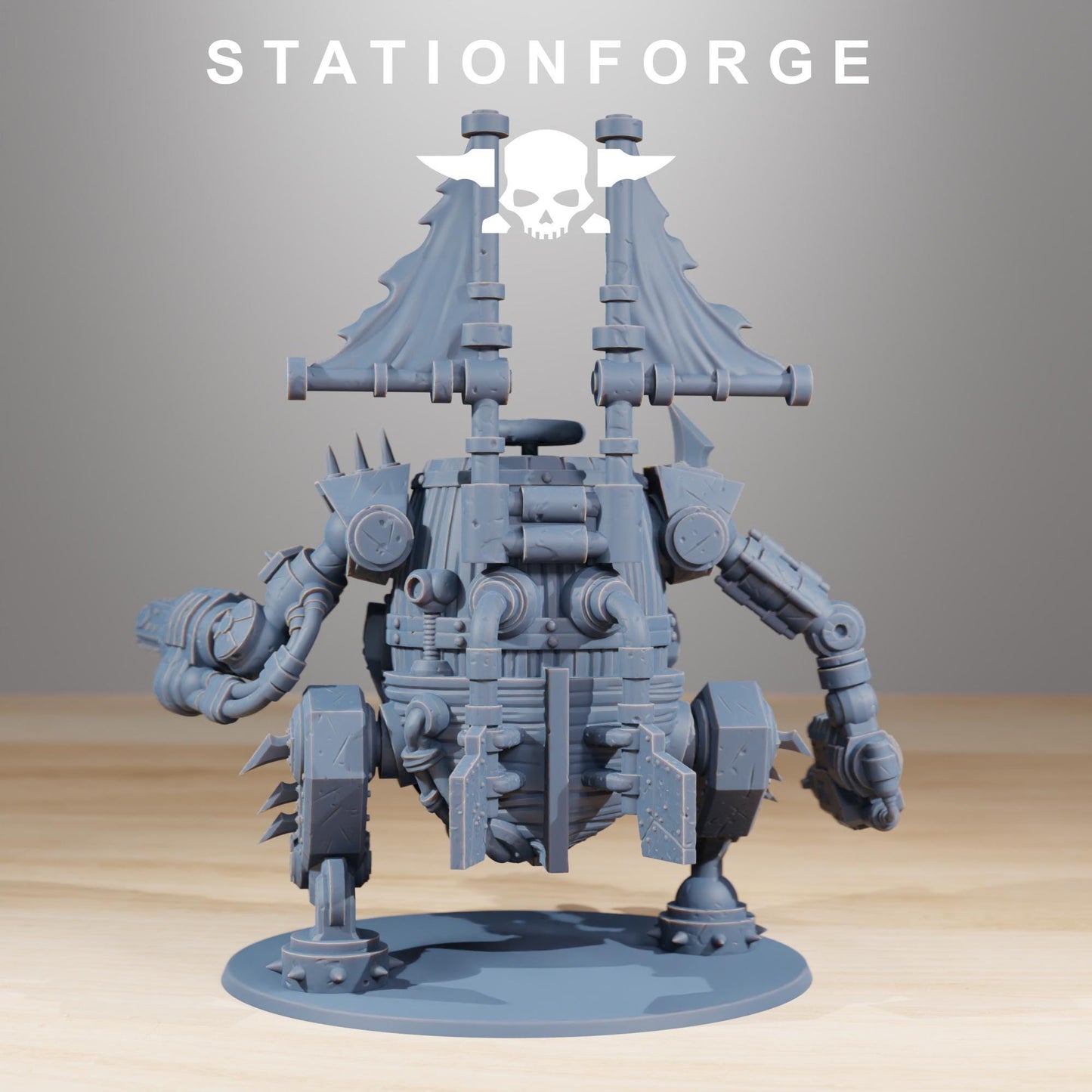 Gobs Pirate Bots, Space-Faring Orkish Menace Sculpted by STATIONFORGE, Grimdark Compatible, Sci-Fi Wargame Scale