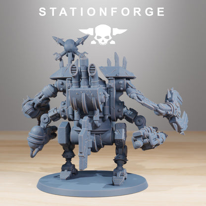 Gobs Pirate Bots, Space-Faring Orkish Menace Sculpted by STATIONFORGE, Grimdark Compatible, Sci-Fi Wargame Scale