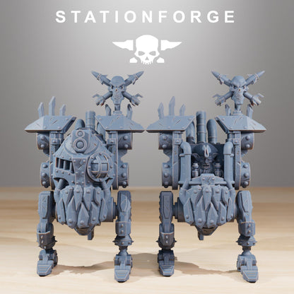 Gobs Pirate Bots, Space-Faring Orkish Menace Sculpted by STATIONFORGE, Grimdark Compatible, Sci-Fi Wargame Scale