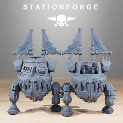 Gobs Pirate Bots, Space-Faring Orkish Menace Sculpted by STATIONFORGE, Grimdark Compatible, Sci-Fi Wargame Scale