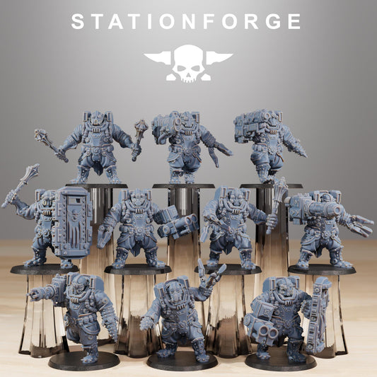 Frontliners Heavy Support, Imperial Guard Proxy, Sci-Fi Wargames Miniatures by STATIONFORGE