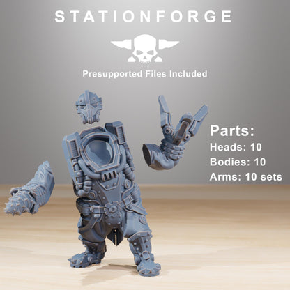 Frontliners Heavy Support, Imperial Guard Proxy, Sci-Fi Wargames Miniatures by STATIONFORGE