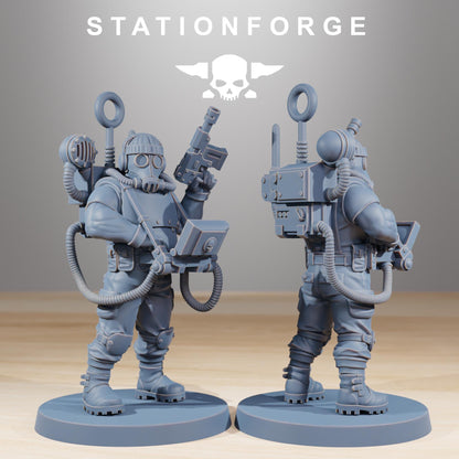 GrimGuard Hunters, Death Korps Proxy, Sci-Fi Wargames Miniatures by STATIONFORGE