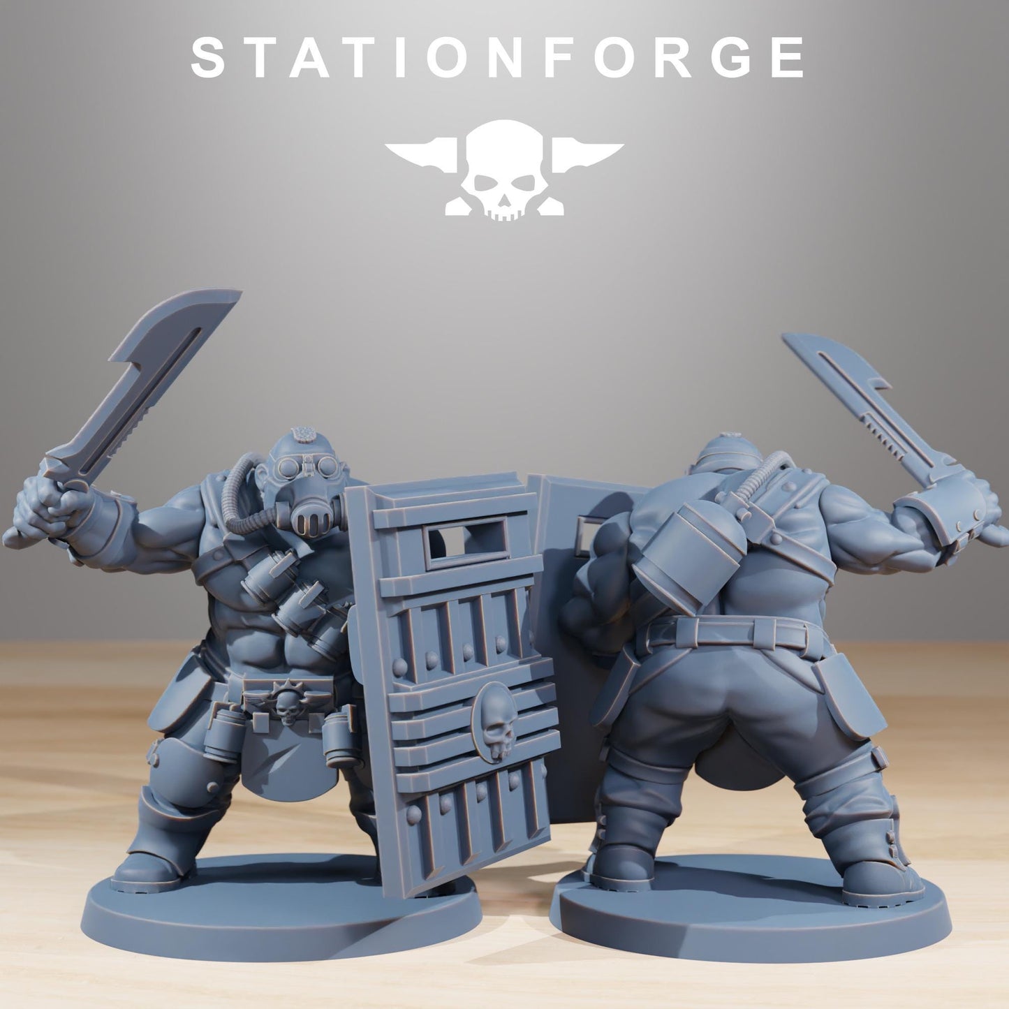 GrimGuard Hunters, Death Korps Proxy, Sci-Fi Wargames Miniatures by STATIONFORGE