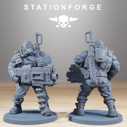GrimGuard Hunters, Death Korps Proxy, Sci-Fi Wargames Miniatures by STATIONFORGE