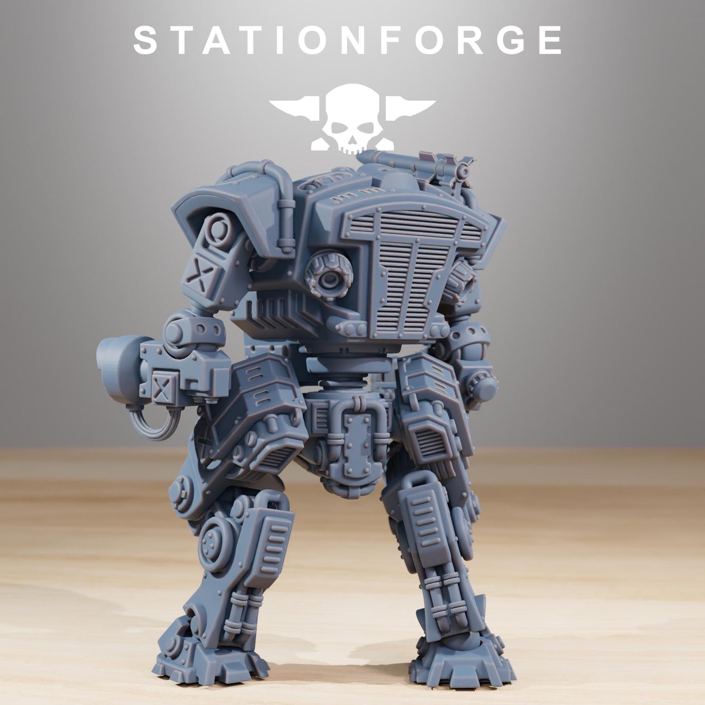 Vaskar Warmech, Death Korps Proxy, Sci-Fi Wargames Miniatures by STATIONFORGE