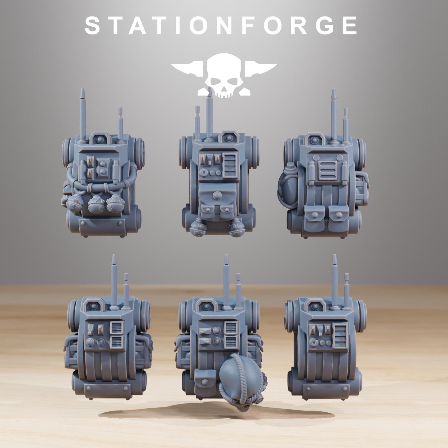 Frontliners Infantry, Space Techno-bots, modular Sci-Fi warriors by STATIONFORGE, Sci-Fi Wargames Cyber-themed Grimdark miniatures