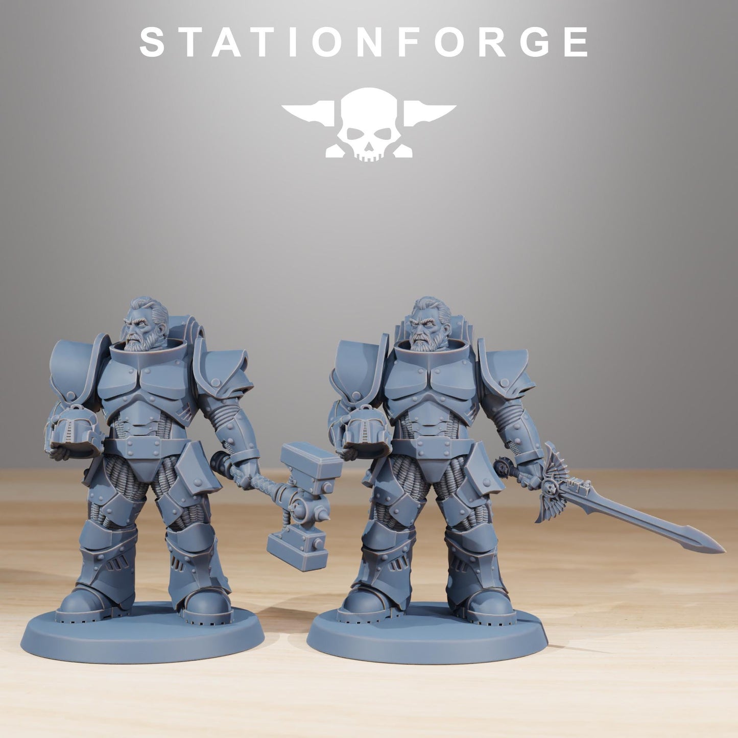 Socratis Melee Infantry, Modular Sci-Fi Marine warriors by STATIONFORGE, Grimdark Wargames Proxy