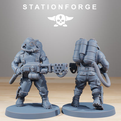 GrimGuard Jungle Fighters, Death Korps Proxy, Sci-Fi Wargames Miniatures by STATIONFORGE
