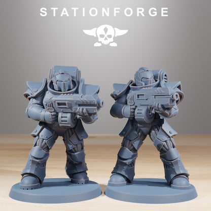 Socratis Legion Infantry, Modular Sci-Fi Marine warriors by STATIONFORGE, Grimdark Wargames Proxy