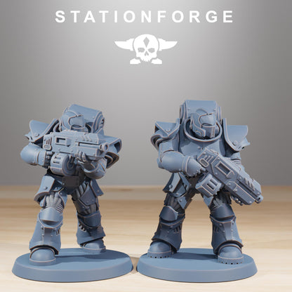 Socratis Legion Infantry, Modular Sci-Fi Marine warriors by STATIONFORGE, Grimdark Wargames Proxy