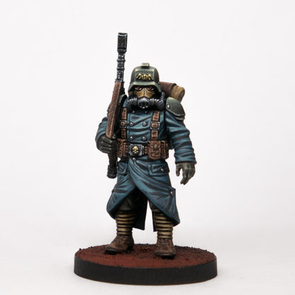 GrimGuard Infantry Builder, Death Korps Proxy, Sci-Fi Wargames Miniatures by STATIONFORGE