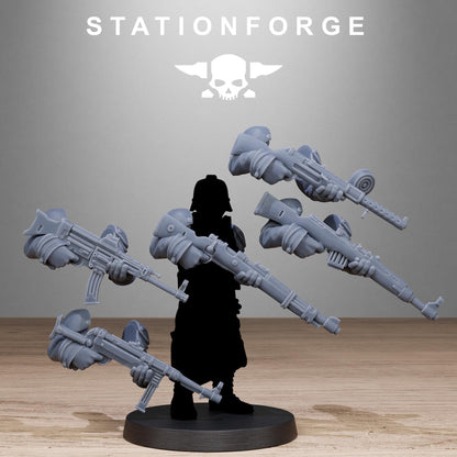 GrimGuard German Weapons Pack, Death Korps Bitz, Sci-Fi Wargames Miniatures by STATIONFORGE