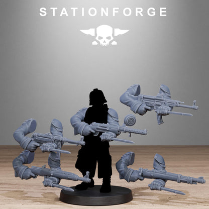 GrimGuard German Weapons Pack, Death Korps Bitz, Sci-Fi Wargames Miniatures by STATIONFORGE