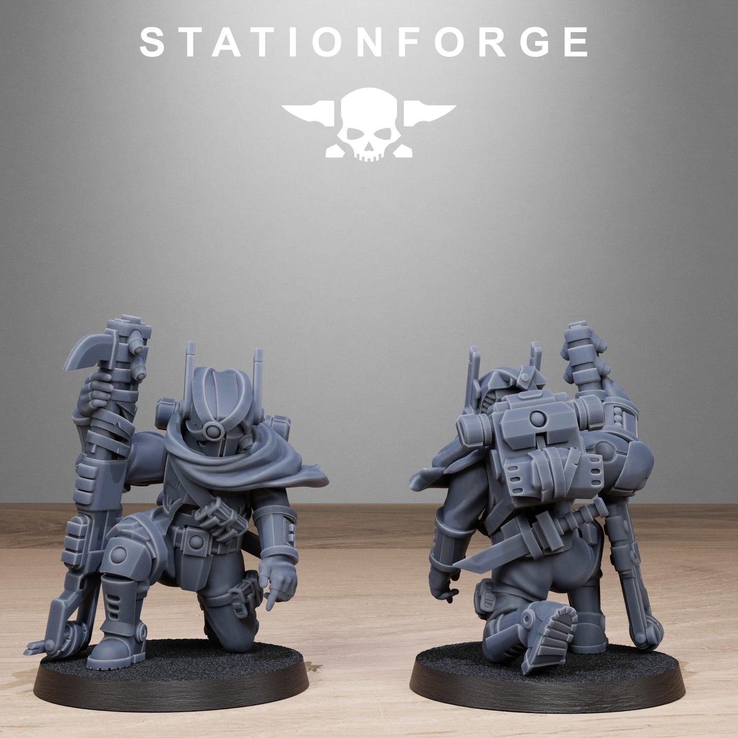 Tarion Hunters, Communitarian Alien Infantry, Sci-Fi Wargames Miniatures by STATIONFORGE