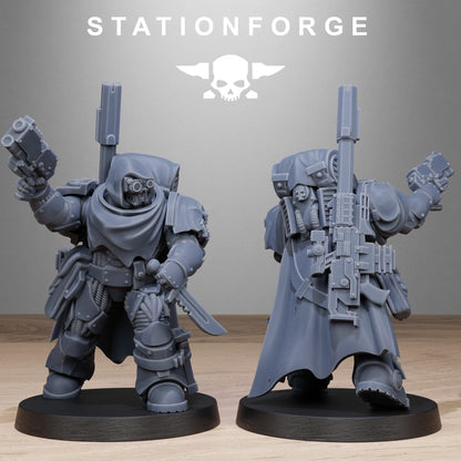 Socratis Snipers, Modular Sci-Fi Marine warriors by STATIONFORGE, Grimdark Wargames Proxy