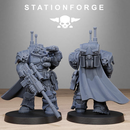 Socratis Snipers, Modular Sci-Fi Marine warriors by STATIONFORGE, Grimdark Wargames Proxy