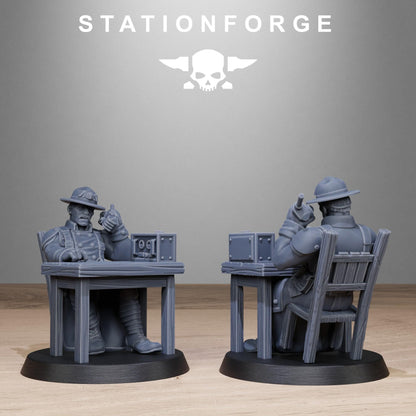 GrimGuard Chill Squad, Death Korps Proxy, Sci-Fi Wargames Miniatures by STATIONFORGE