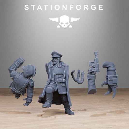 FreeGuard Officer, Imperial Guard Proxy, Sci-Fi Wargames Miniatures by STATIONFORGE