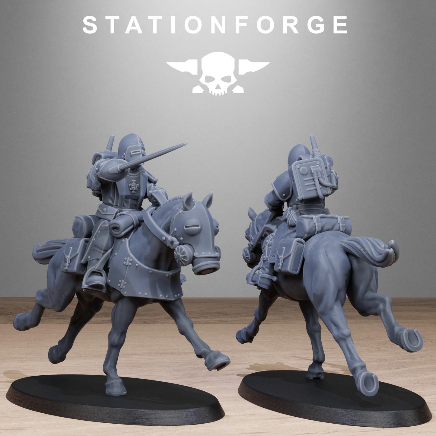 RoyalGuard Cavalry Modular Set Miniatures by STATIONFORGE,  Imperial guard cavalry regiment