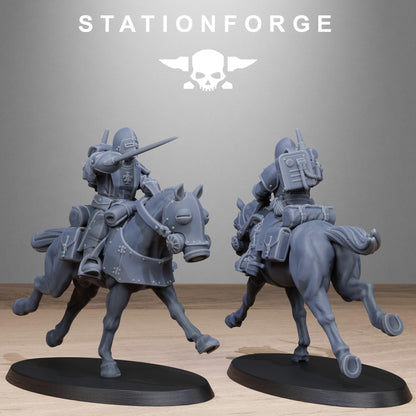 RoyalGuard Cavalry Modular Set Miniatures by STATIONFORGE,  Imperial guard cavalry regiment