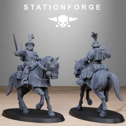 RoyalGuard Cavalry Modular Set Miniatures by STATIONFORGE,  Imperial guard cavalry regiment