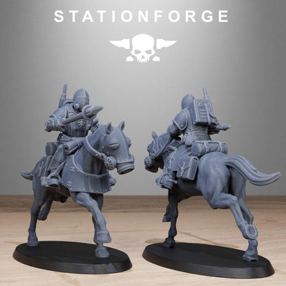 RoyalGuard Cavalry Modular Set Miniatures by STATIONFORGE,  Imperial guard cavalry regiment
