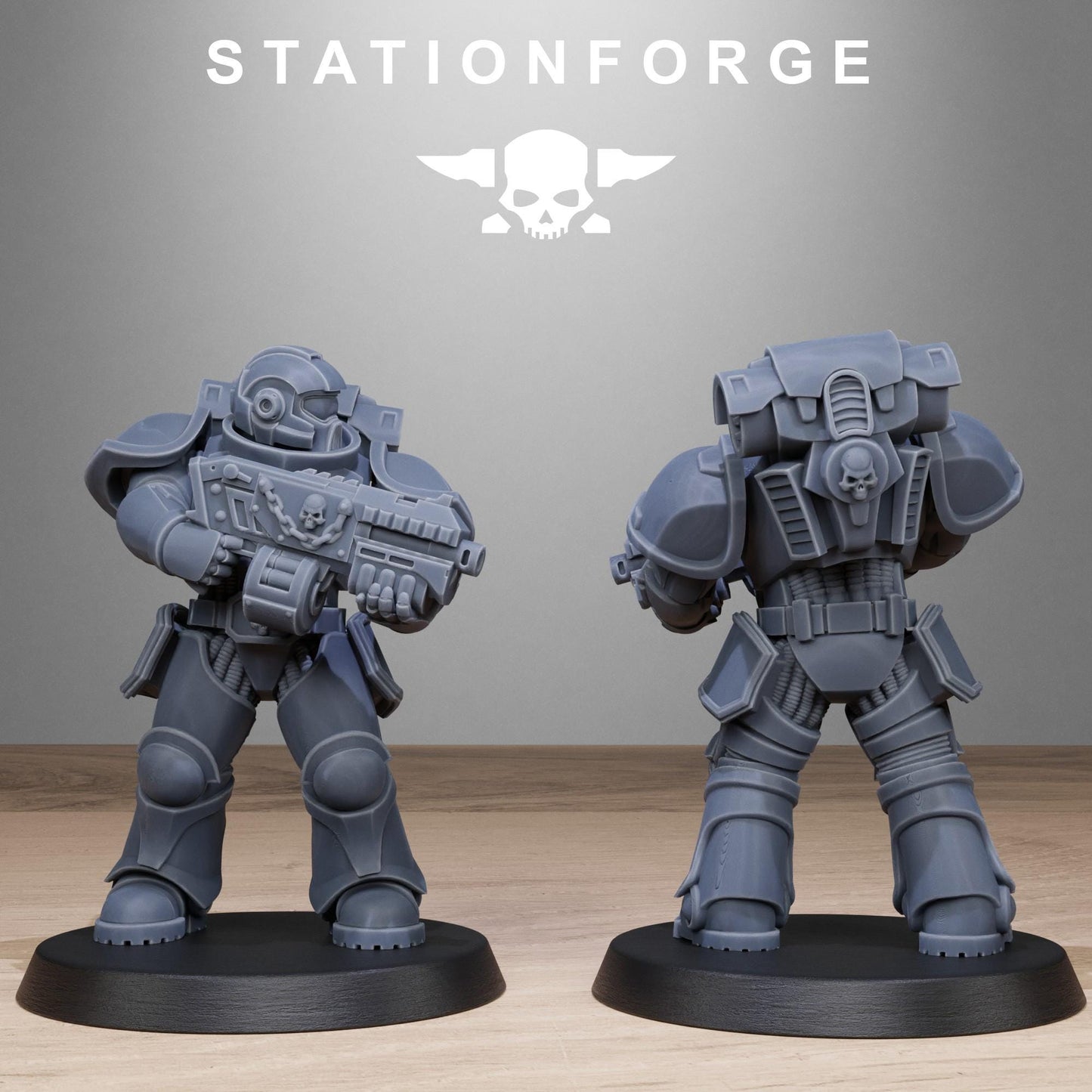 Socratis Brutes, Modular Sci-Fi Marine warriors by STATIONFORGE, Grimdark Wargames Proxy