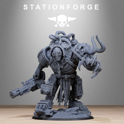Corrupted Guard Tormentius, Chaos Worshipper Sci-Fi Wargames Miniatures by STATIONFORGE, Corrupted Imperial Guard