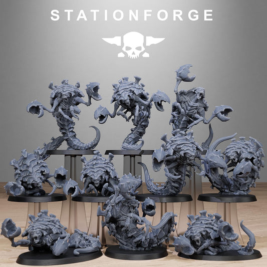 Xenarid Crawlers - Xenarid Alien Bugs -  Sci-Fi Grimdark Bug aliens by STATIONFORGE