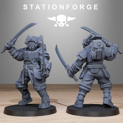 Tarion Melee Infantry, Communitarian Alien Infantry, Sci-Fi Wargames Miniatures by STATIONFORGE