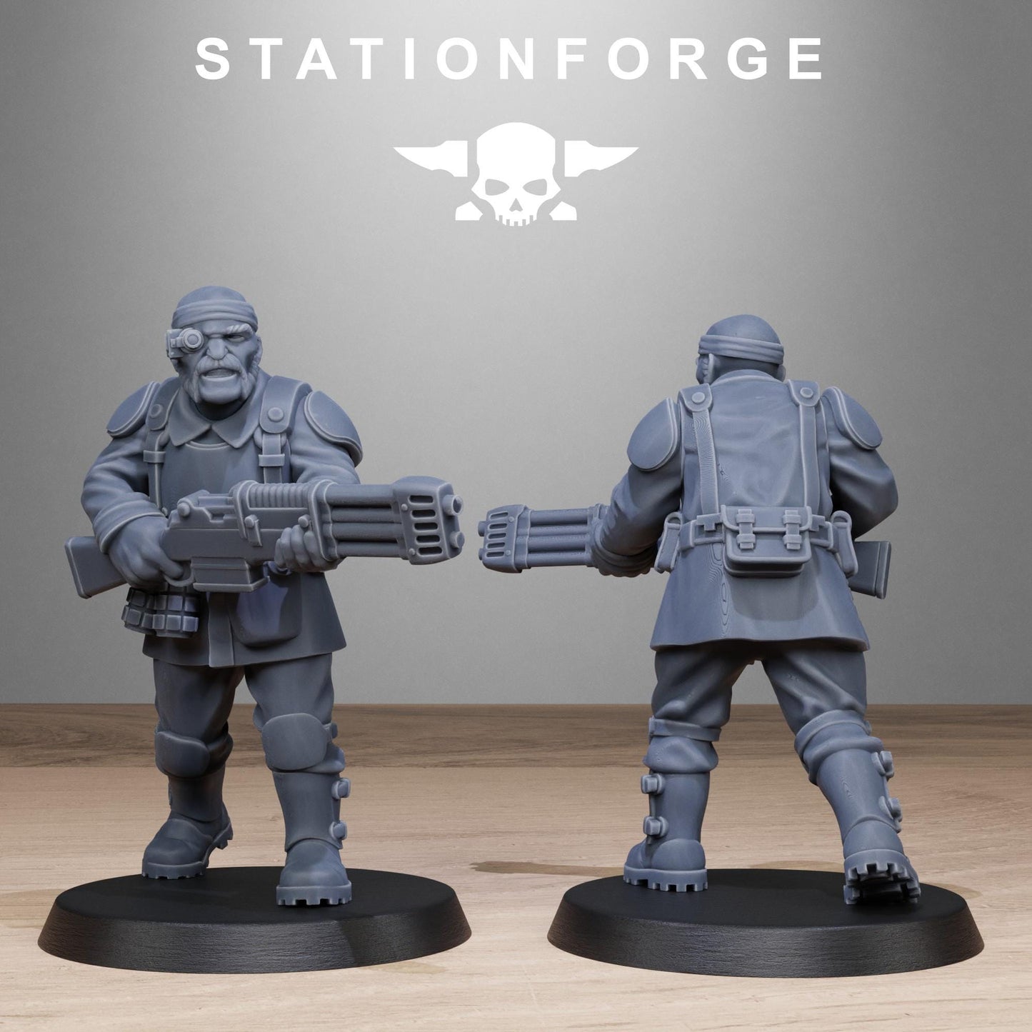 FreeGuard Infantry, Imperial Guard Proxy, Sci-Fi Wargames Miniatures by STATIONFORGE