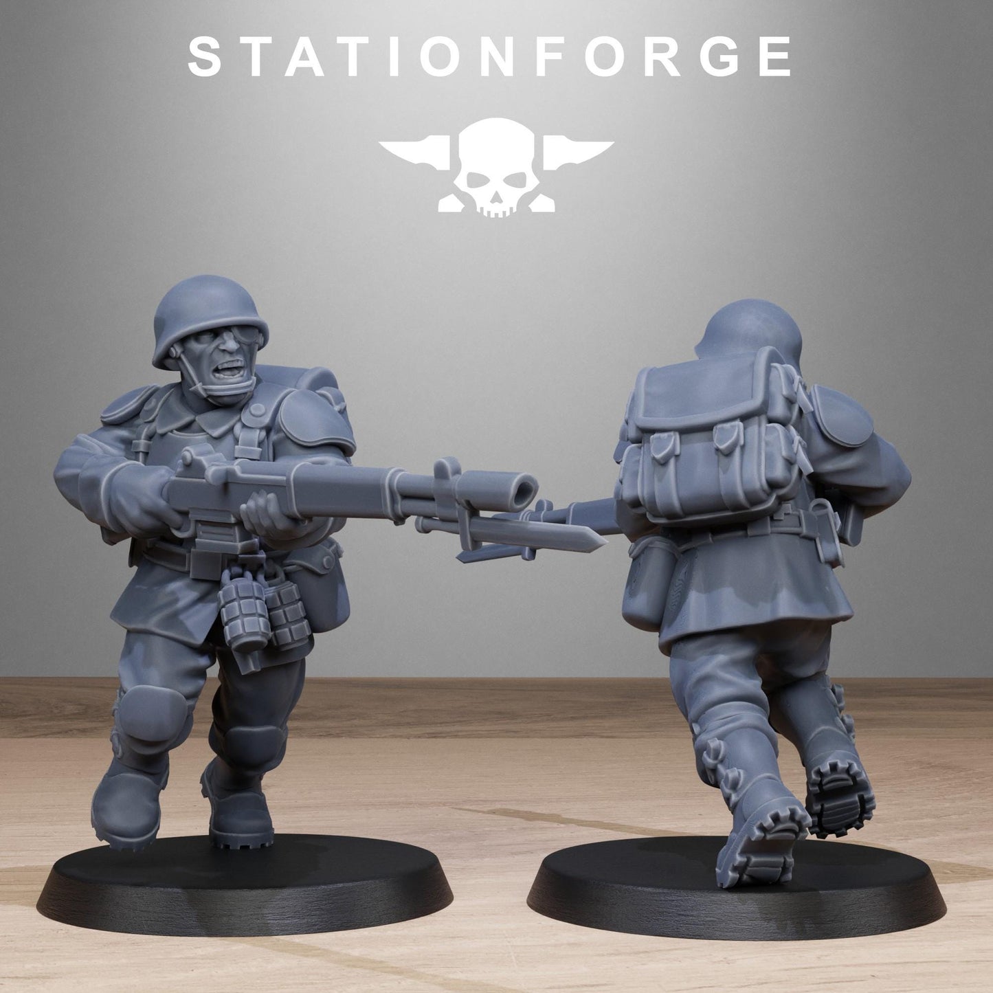 FreeGuard Infantry, Imperial Guard Proxy, Sci-Fi Wargames Miniatures by STATIONFORGE
