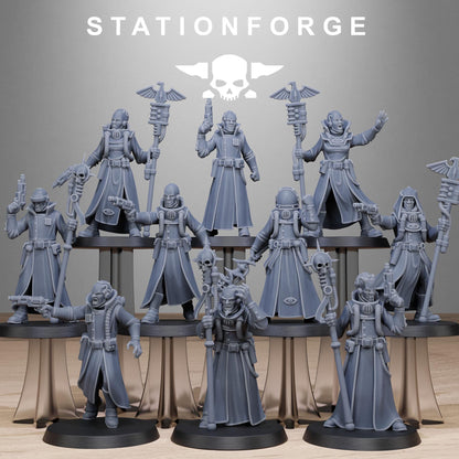 GrimCorp Seers, Imperial Guard Proxy, Sci-Fi Wargames Miniatures by STATIONFORGE