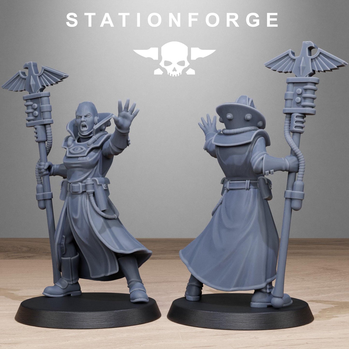 GrimCorp Seers, Imperial Guard Proxy, Sci-Fi Wargames Miniatures by STATIONFORGE