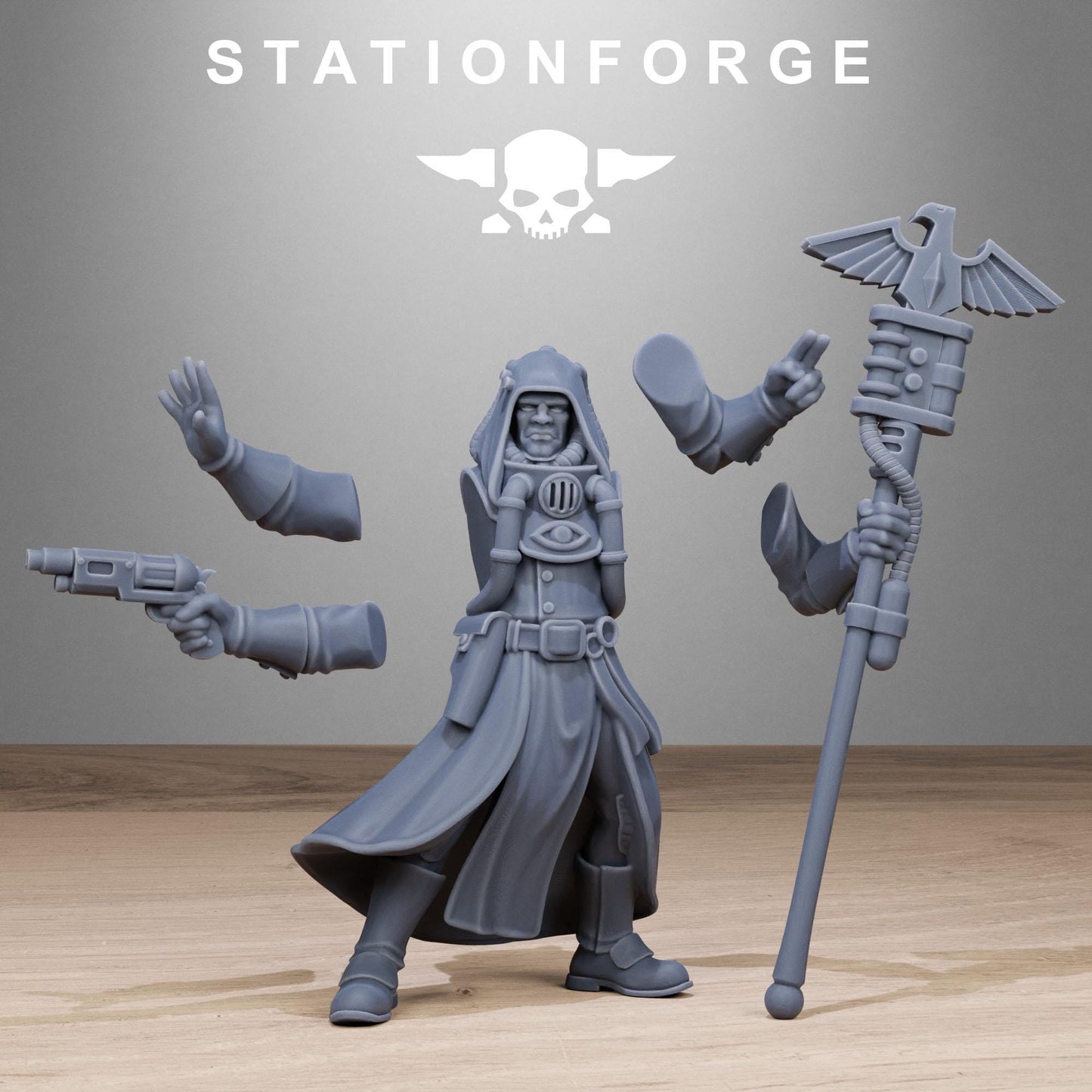 GrimCorp Seers, Imperial Guard Proxy, Sci-Fi Wargames Miniatures by STATIONFORGE